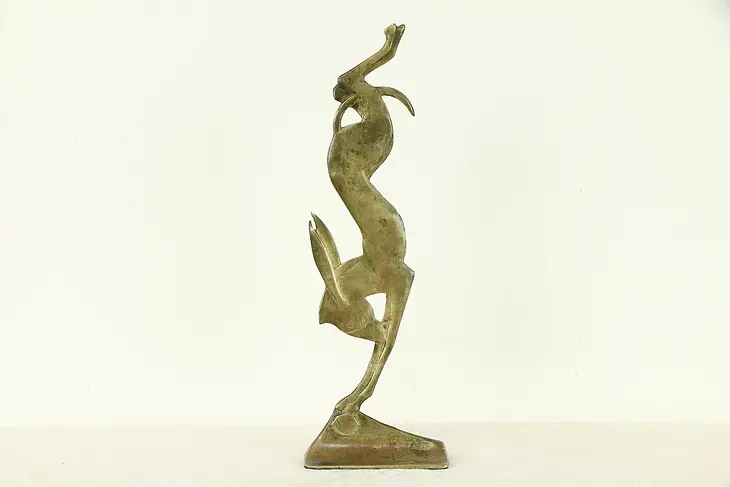 Art Deco 1925 Antique Dancing Donkey French Bronze Sculpture #32586