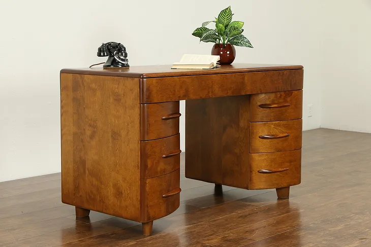 Heywood Wakefield Midcentury Modern 1950's Vintage Birch Desk #32616