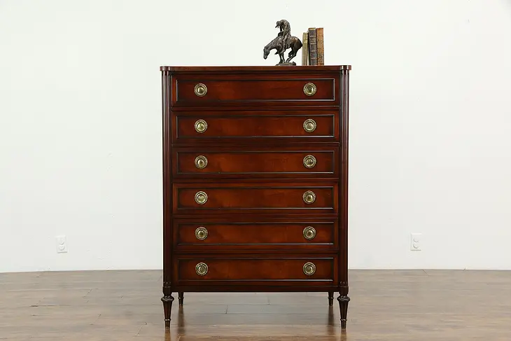 Regency Design Vintage Mahogany Dresser or Tall Chest, Irwin #33281