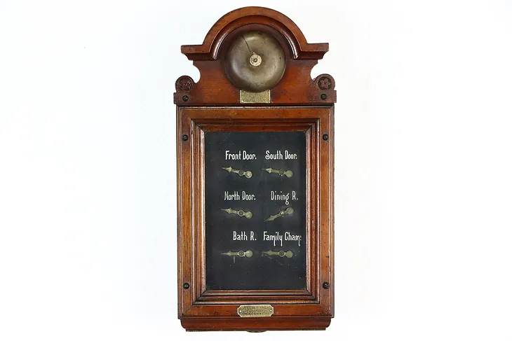 Victorian Antique Servant Butler Bell Call Box Western Electric Pat 1876 #36276