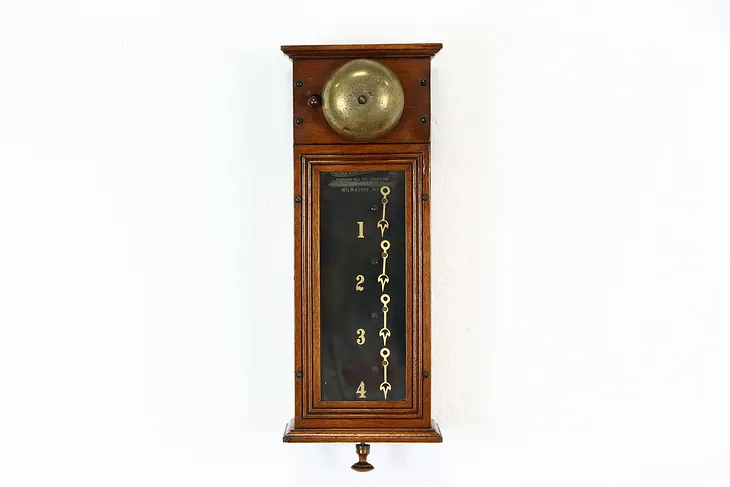 Victorian Antique Servant Butler Bell Call Box Partrick, Carter Milwaukee #37246