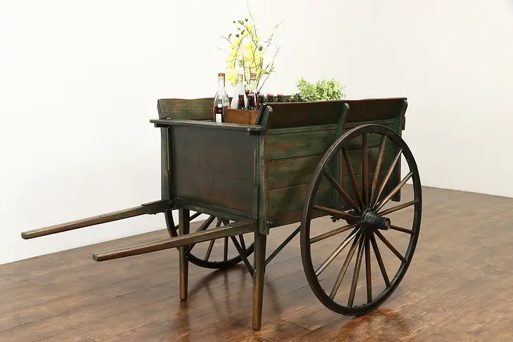 Victorian Antique Farmhouse Garden, Pony or Hand Cart, Spoke Wheels #38056