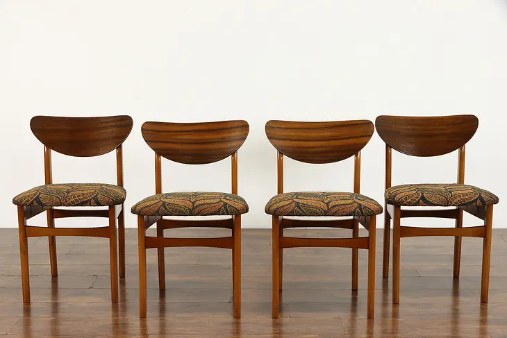 Set of 4 Midcentury Modern Vintage Dining, Conference, or Library Chairs #39320