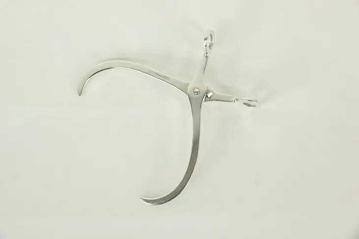 Sterling Silver Sugar or Relish Serving Tongs, Spring Loaded