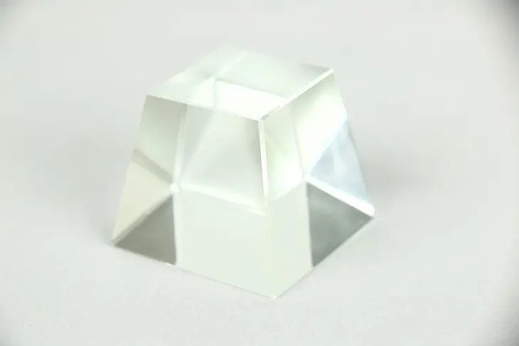 Trapezoid Cut Crystal Paperweight