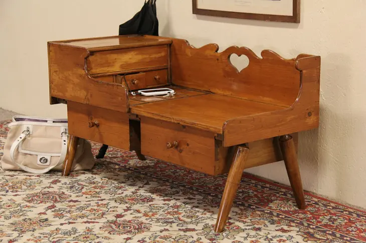 Cobbler or Shoemaker Bench or Coffee Table, Drexel