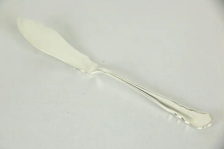 Silverplate 1915 Antique Butter Knife, Hallmark Signed
