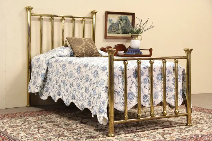 Brass Antique 1900 Twin Bed