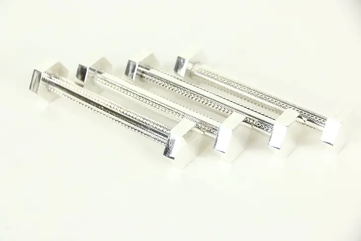 Bolt Design Knife Rests, Set of 4 Silverplate #27091