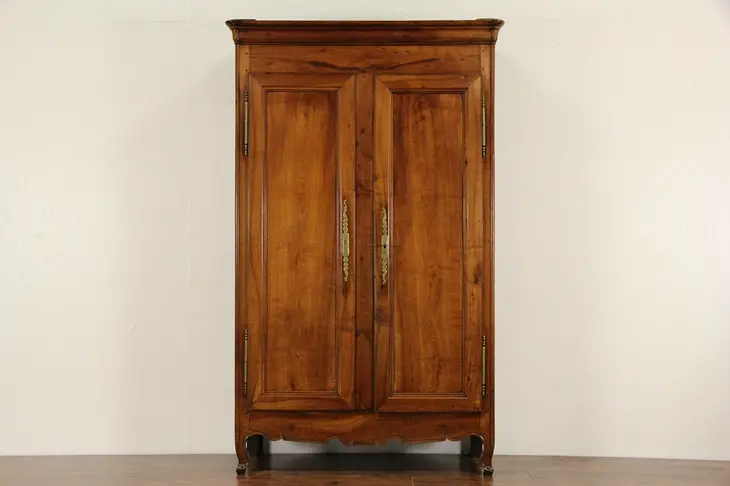 Country French Provincial 1780 Antique Cherry Armoire or Closet