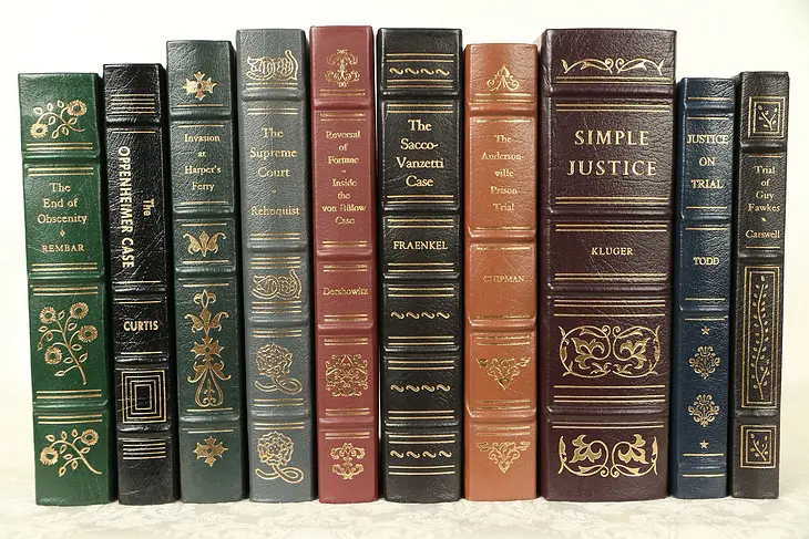Legal Stories, 10 Vol. Gold & Leather, Collectors Edition Easton Press #29389