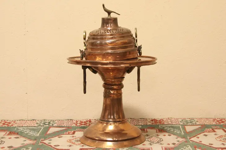 Turkish Copper Brazier or Charcoal Heater