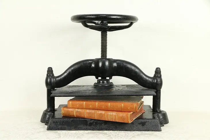 Victorian Antique 1890 Cast Iron Bookbinder Book Press #32137
