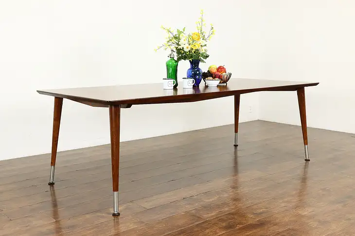 Midcentury Modern Vintage Dining, Library or Conference Table, Sjöström #39236