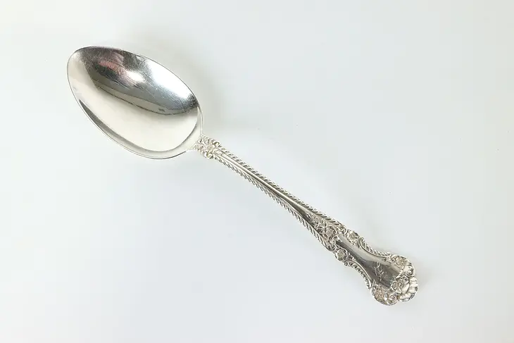 Sterling Silver Buttercup Antique Serving Spoon Gorham, Monogram #40721