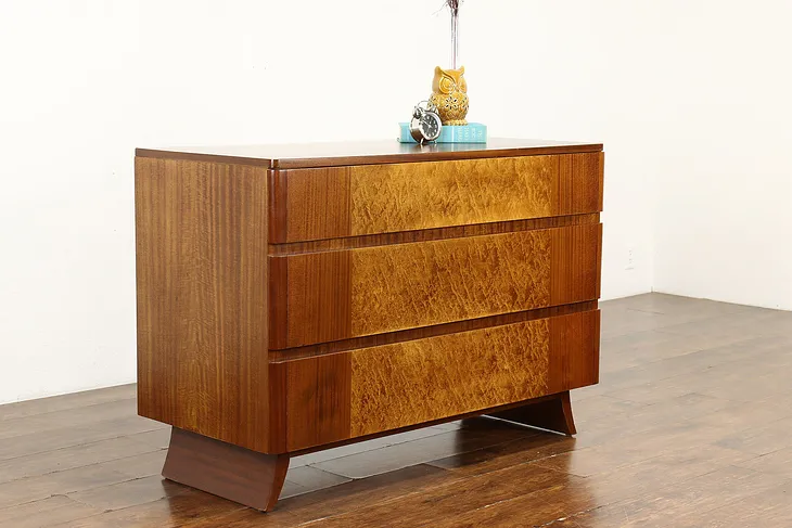 Midcentury Modern Vintage Mahogany Low Chest or Dresser, Rway #40370