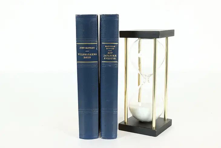 Pair of Leatherbound & Gold Tooled Danish Books #40451