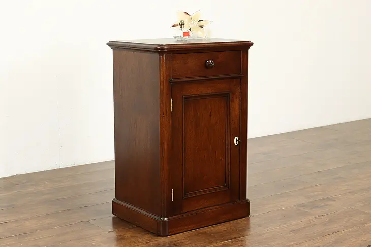 Victorian Antique Walnut Nightstand, End or Lamp Table #41379