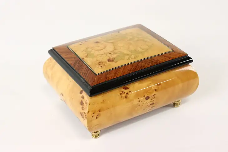 Marquetry Music & Jewelry Box, Pachelbel Canon, Porter #42279