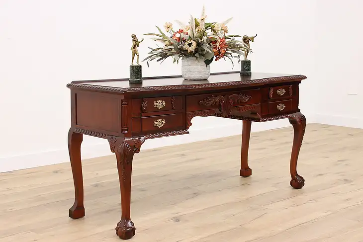 Georgian Design Vintage Mahogany Desk, Server or Console #42621