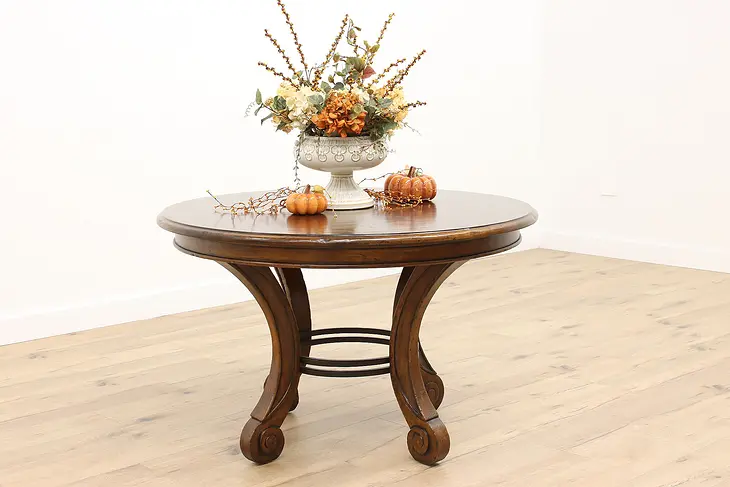 Traditional Vintage Walnut & Cherry Center or Hall Table, Columbia #42582