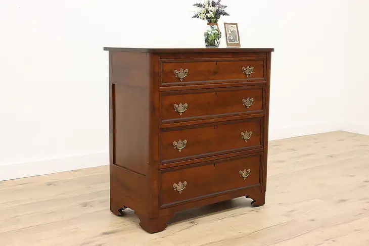 Antique Antique 1840s Empire to Victorian Mahogany  Dresser or Chest #37814