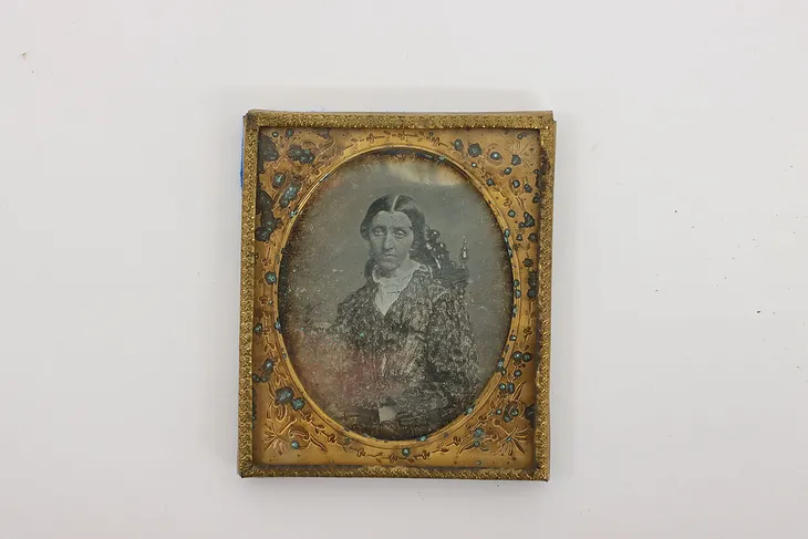 Victorian Antique 1840s Daguerreotype Photograph Portrait #43322