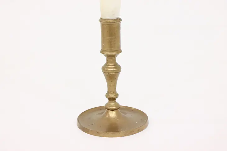 Victorian Antique English Brass Candle Stick or Holder #43529