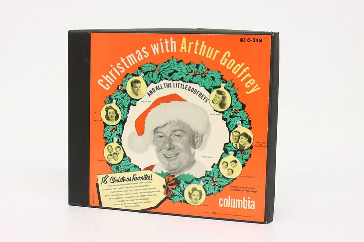 Set of 4 Records Christmas with Arthur Godfrey Christmas Songs, Columbia #43455