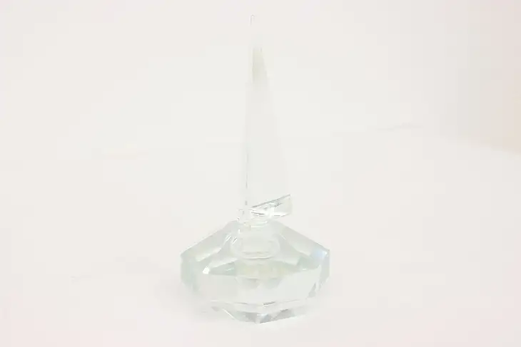 Art Deco Vintage Hand Cut Crystal Perfume Bottle, Japan #43617