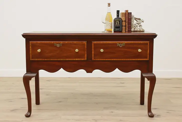 Georgian Design Vintage Mahogany Buffet, Sideboard, Server, Henkel Harris #42136