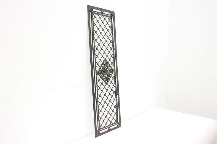Renaissance Antique Architectural Salvage Wrought Iron Grate or Panel #44196