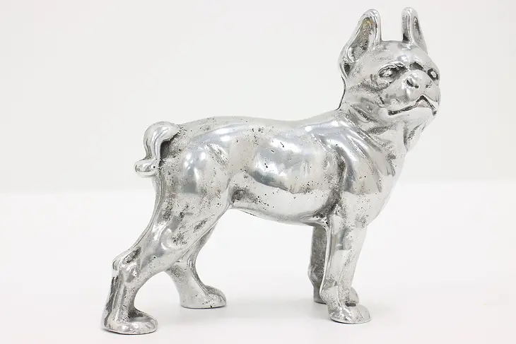 Farmhouse Antique Cast Aluminum Boston Terrier Dog Sculpture #44303