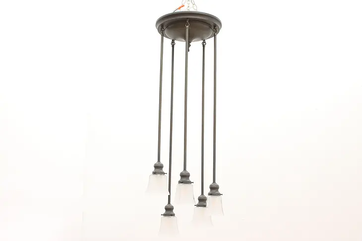 Craftsman Vintage 5 Shade Ceiling Light Fixture #43834