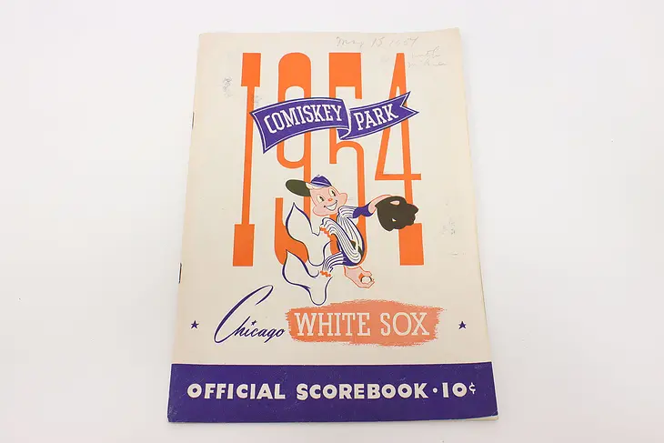 Chicago White Sox 1954 Baseball Scorebook, Comiskey Park #44526