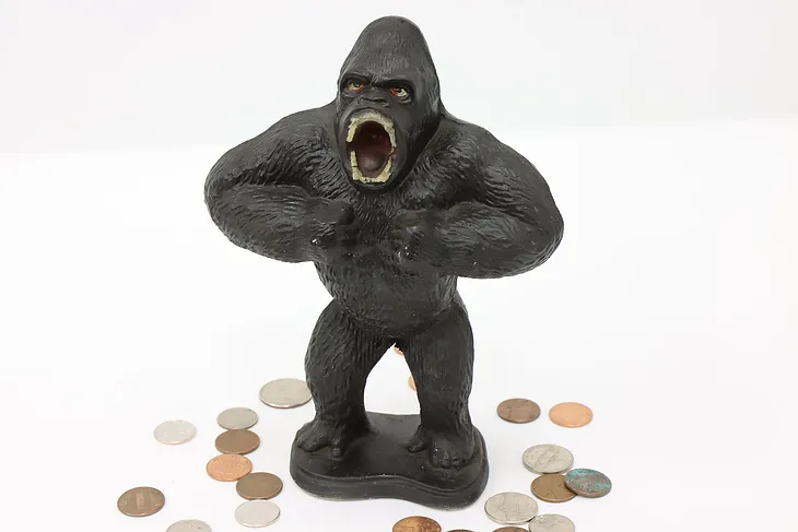 King Kong 1953 Vintage Ceramic Sculpture Coin Bank, S & O #44550
