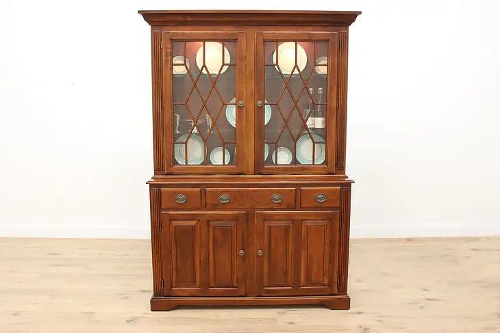 Farmhouse China Display Cabinet, Nichols & Stone 2000 #38854