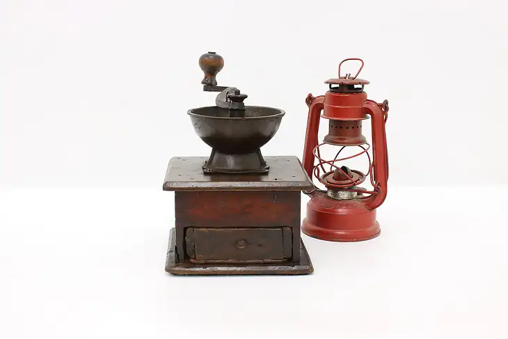 Victorian Antique Country Farmhouse Coffee Grinder Mill #44067