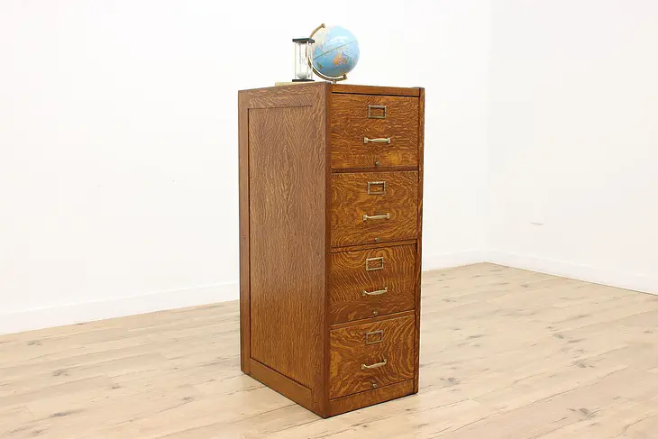 Traditional Antique Office Library Legal Size File Cabinet #45170