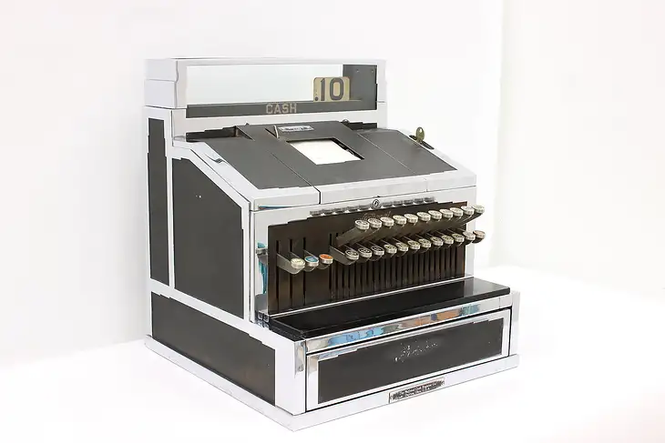 Art Deco Vintage Working Cash Register, National #45626