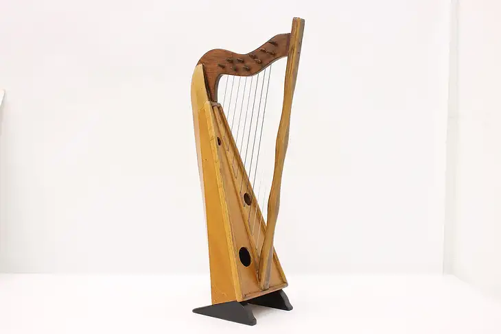 Tabletop Vintage 10 String Folk Harp #45394