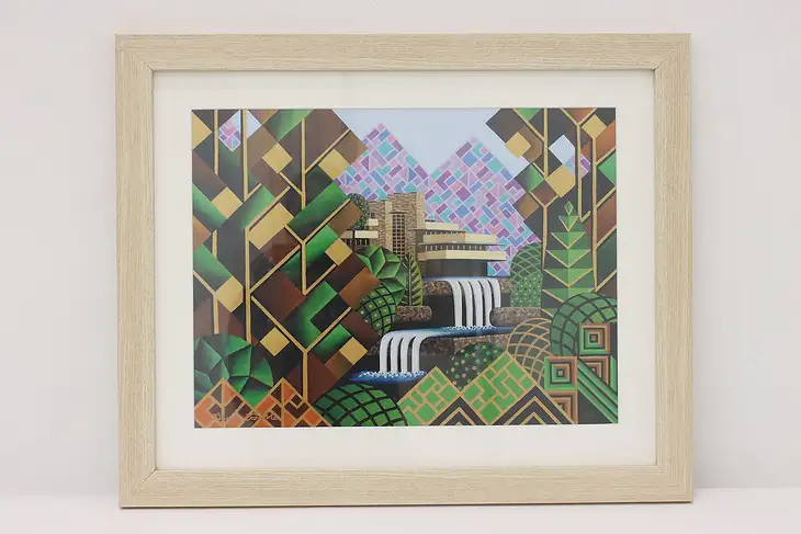 Falling Waters House Original Giclee Print, Bodden 22" #45606