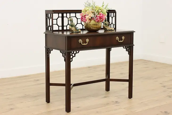 Georgian Design Vintage Mahogany Desk Hall Console, Councill #45619