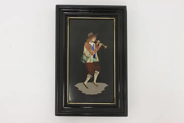 Pied Piper Antique Pietro Dura Hardstone Mosaic 9.5" #45319