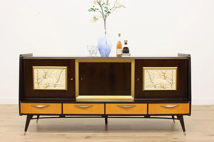 Midcentury Modern Vintage Bar Cabinet, Sideboard, TV Console #46136