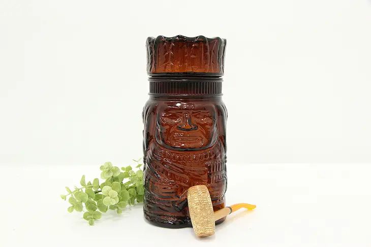 Cigar Store Indian Native American Tobacco Jar Canister #45772