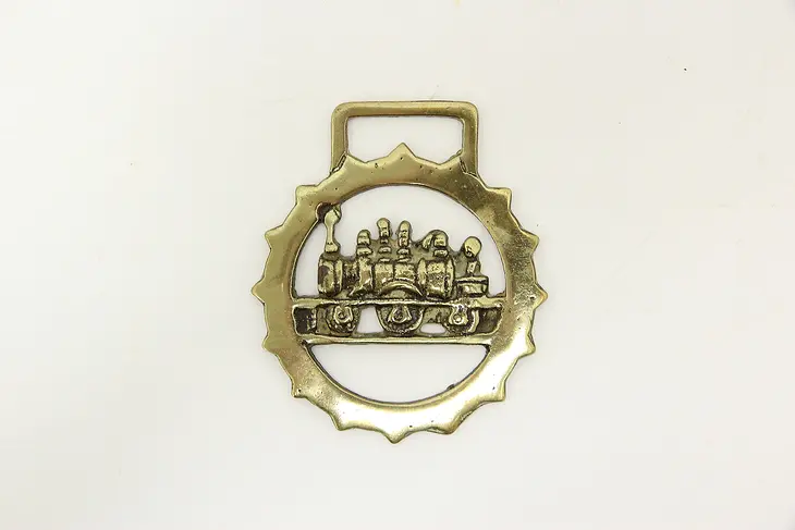 Horse Vintage Brass Harness Medallion, Train #45881