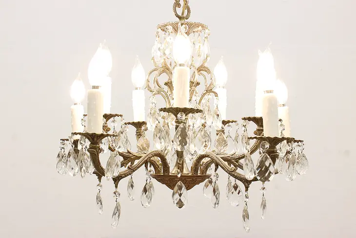 Regency Design Vintage 10 Candle Crystal Chandelier #44489