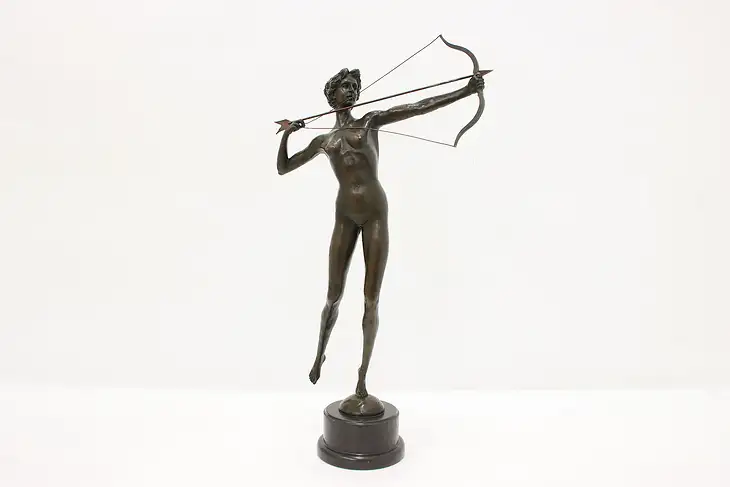 Bronze Goddess Diana Antique Sculpture, after Saint-Gaudens #45761