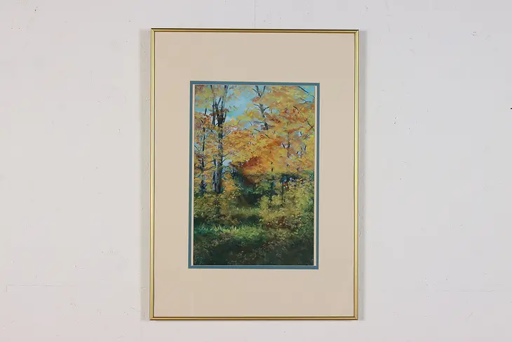 Autumn Forest Original Watercolor Painting, Kappel 28.5" #46475